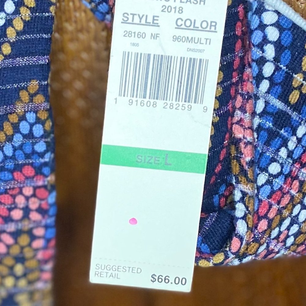 New alfred dunner 3/4 length chevron embellished top SIZE L - Picture 4 of 8